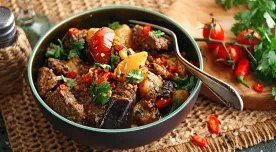 Чанахи (тушеная баранина с овощами)